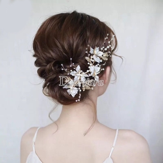 Cài Tóc Đính Đá Sang Trọng Cho Cô Dâu