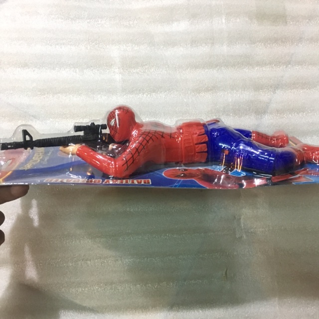 (Kèm pin) ĐỒ CHƠI NGƯỜI NHỆN BẮN SÚNG. LÍNH NHỆN SPIDERMAN BẮN SÚNG