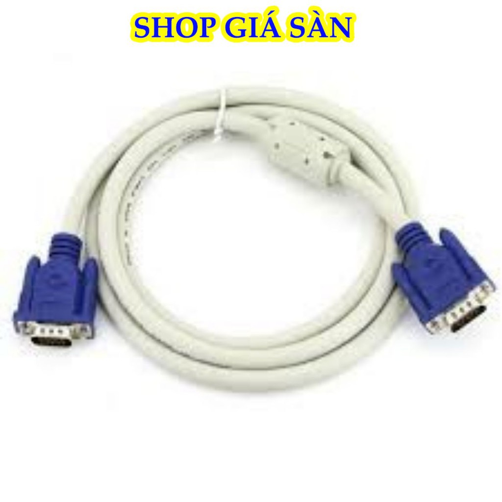 [Freeship] Dây Cáp Tín Hiệu, Dây Tín Hiệu VGA 1.5m Trắng Chống Nhiễu. Hàng Chất Lượng Cao