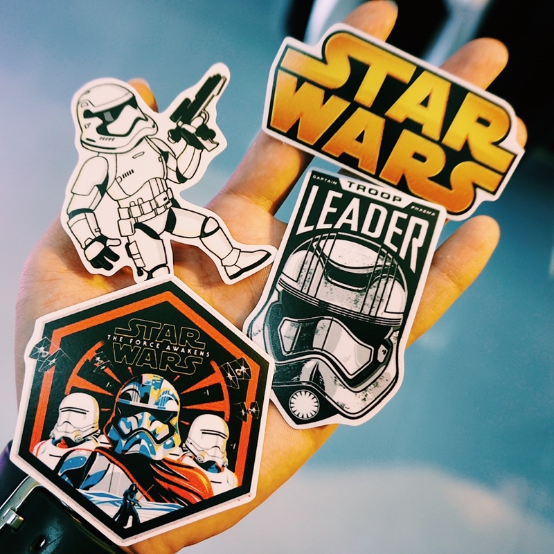 Sticker Star Wars chống nước, hình dán mũ bảo hiểm, dán xe, điện thoại, laptop – Nghiện Sticker
