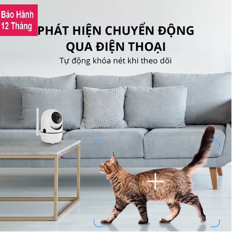 Camera An Ninh Tự Chuyển Động, Theo Đối Tượng, Model YCC 365 Plus, Xoay 360 Độ, Kết Nối Không Dây - Phần Mềm Tiếng Việt