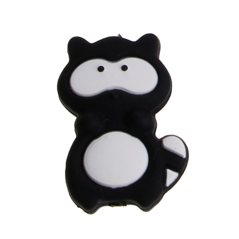 Đồ Chơi Ngậm Nướu Hình Gấu Mèo Bằng Silicone DIY Dành Cho Trẻ Sơ Sinh