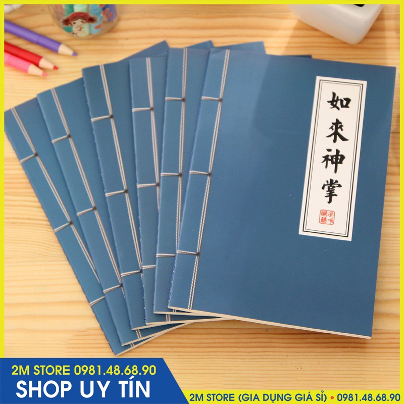 Vở Sổ Tay Bí Kíp Võ Công Thư Pháp Cổ Trang Có Dòng Kẻ Phong Cách Kiếm Hiệp Trung Hoa