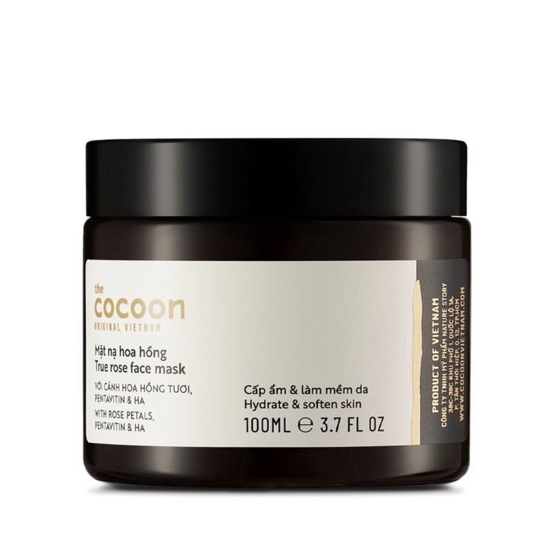 Mặt nạ hoa hồng Cocoon cấp ẩm và làm mềm da 30ml/100ml