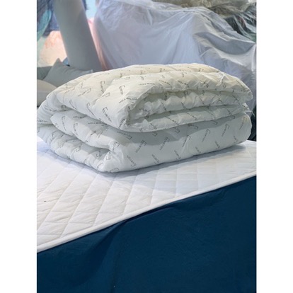 Ruột chăn bông gòn chữ Evrton nặng 1,5kg, Ruột chăn bông trắng 1M9x2M1 siêu đẹp bông trắng 100%