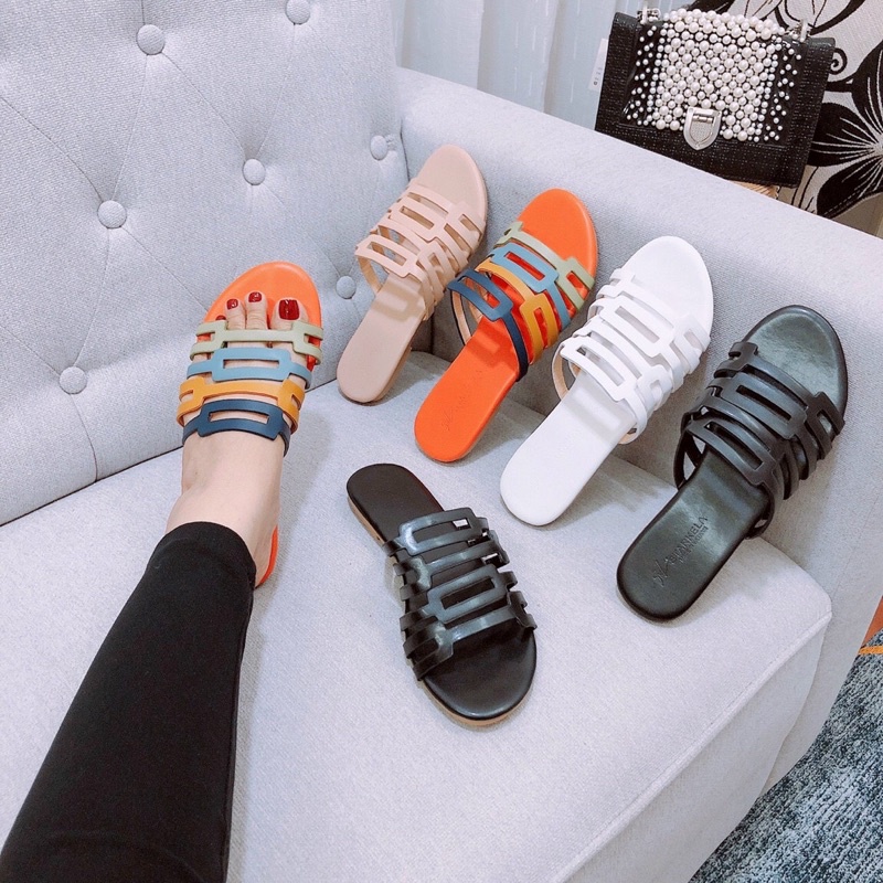 Dép nữ bản ngang cắt LAZE full màu cực đẹp (ảnh thật) - Chị Chảnh Store