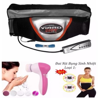 Đai massage đánh tan mỡ thừa giảm béo ( nóng rung) + tặng massage mặt và đai sinh nhiệt