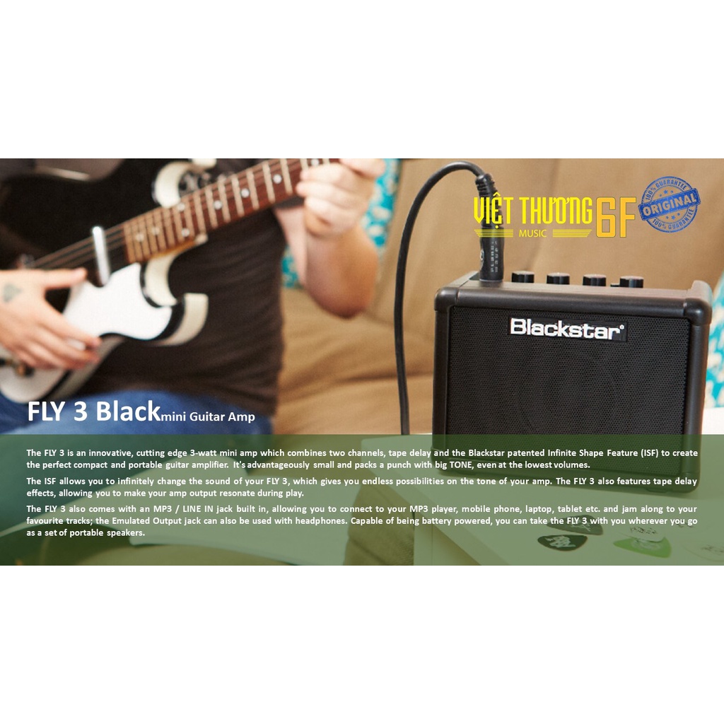 Loa guitar điện mini amp Blackstar FLY 3 Black