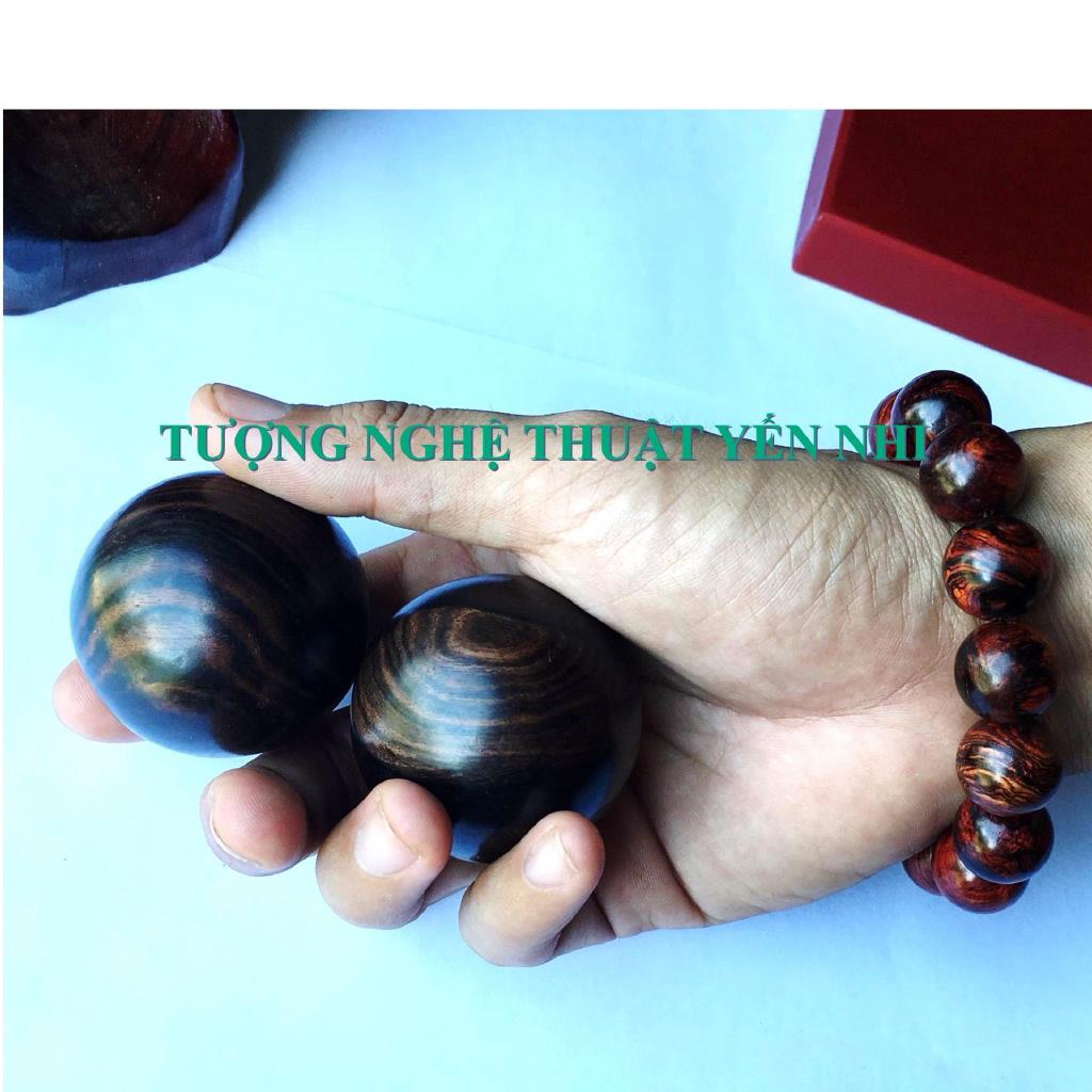 Bi lăn tay dưỡng sinh Gỗ Mun 5cm