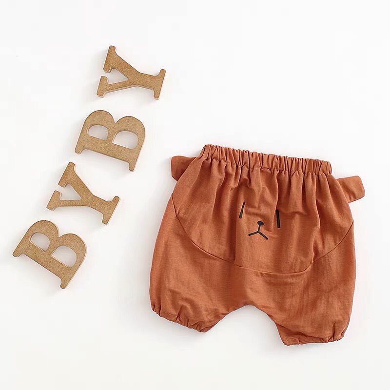 Quần Đùi bé trai bé gái Chất Cotton thông hơi In Hình Thú CuTe, quần áo cho bé sơ sinh - BABYSOC