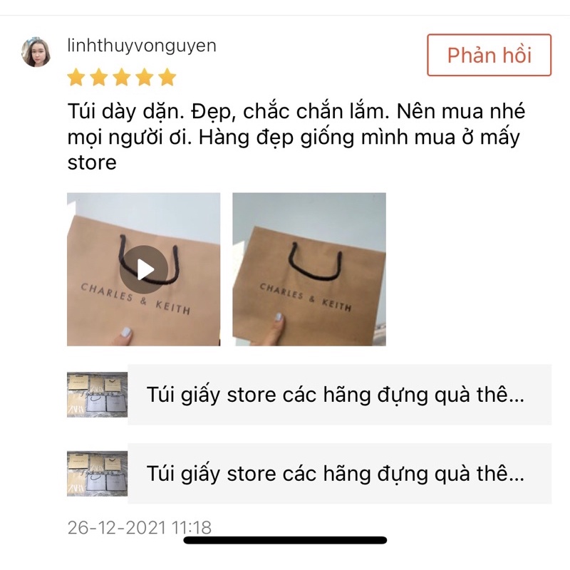 HCM-Túi giấy ck store đựng quà thêm xinh