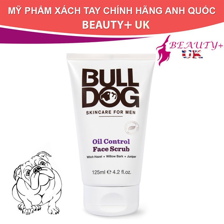 Tẩy da chết Bulldog Face Scrub Skincare dành cho nam giới 100ml