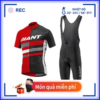  【TRONG KHO GIANT Đạp xe Jersey Nam Pro Đội đua Áo sơ mi thể thao MTB Áo đua xe đạp Quần áo đường bộ Đội xe đạp Mặc quần đùi 