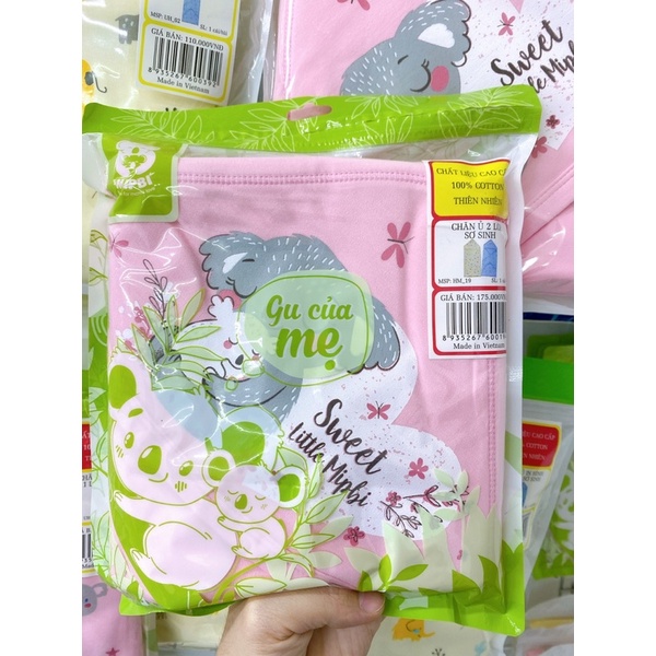 Chăn Ủ( Ủ Kén) HÀNG CHÍNH HÃNG MIPBI - 100% COTTON - Màu Sắc Đáng Yêu