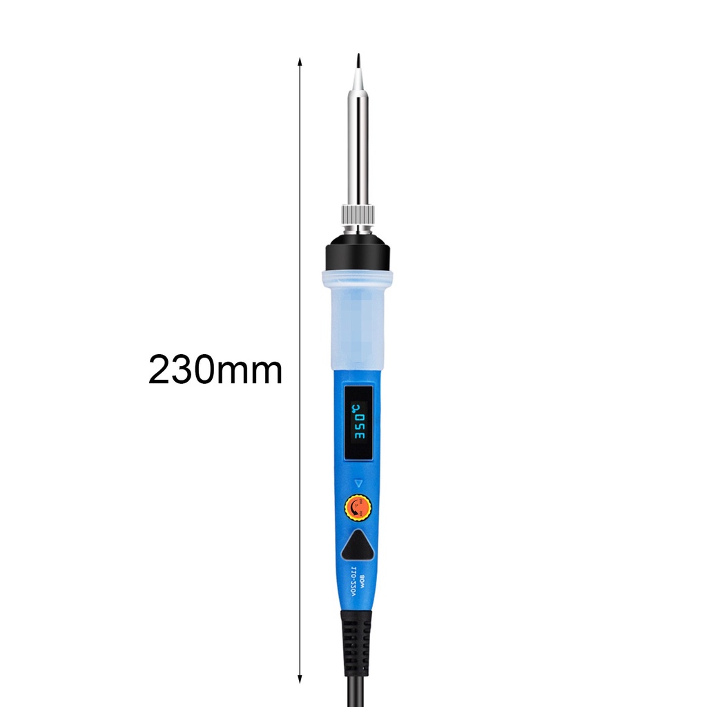 Bergenww_my Home  Life Ergonomic Grip Soldering Iron Pen LCD Adjustable Temperature Electric Soldering Iron Good Conductivity for Electronic Appliances