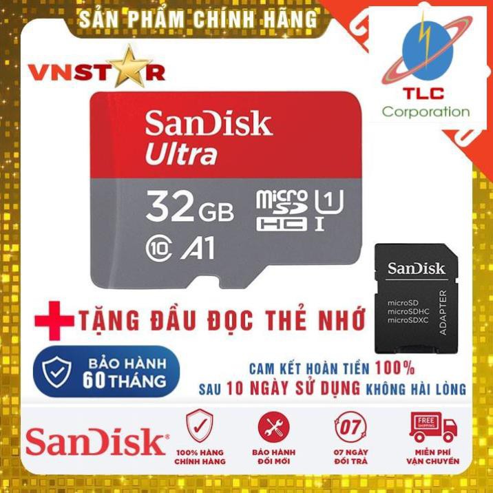 Thẻ Nhớ SanDisk Ultra 32/16GB Chuyên Dùng Cho Camera, Điện Thoại 80MB/S - Sản Phẩm Chính Hãng | BigBuy360 - bigbuy360.vn