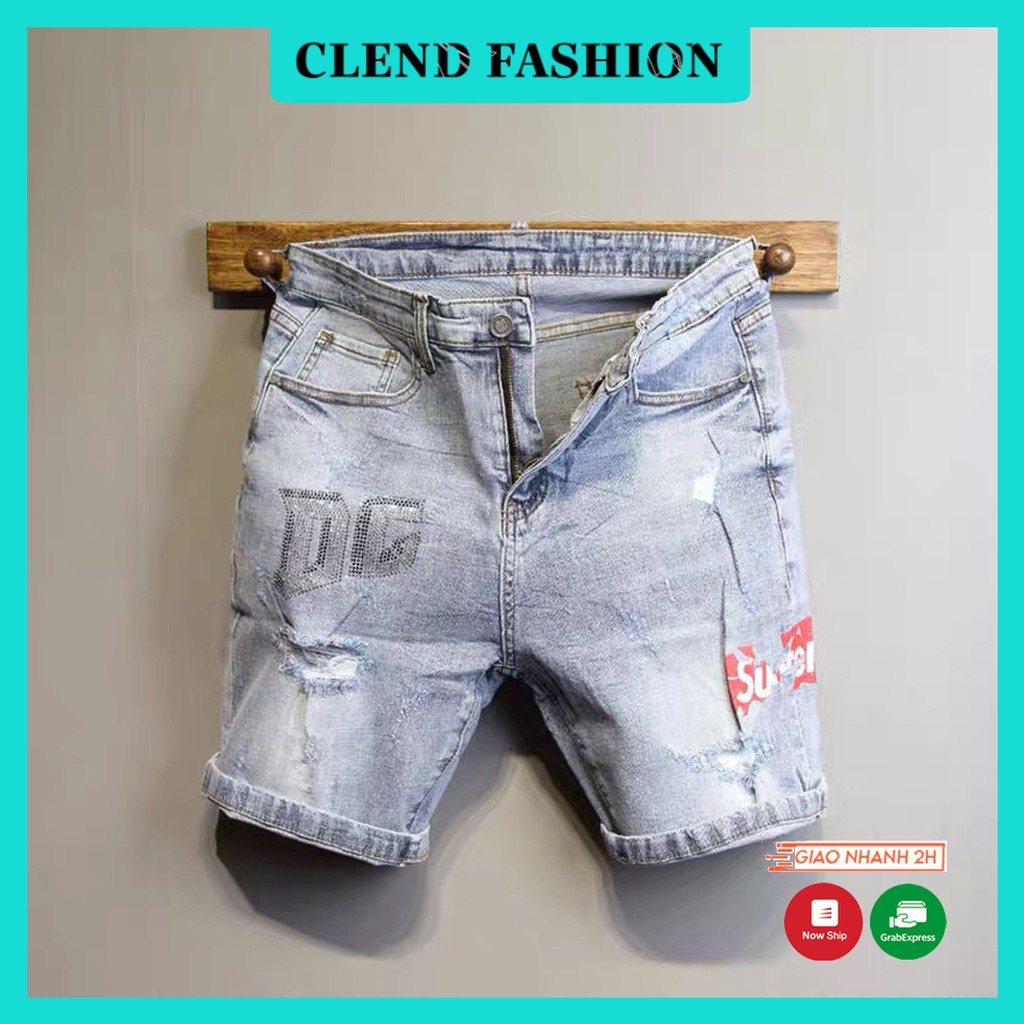 Quần Short , Quần Sọt Jean Nam Clend Fashion Chất Liệu Demin Co giãn Thoáng Mát Thời Trang Cao Cấp KV83
