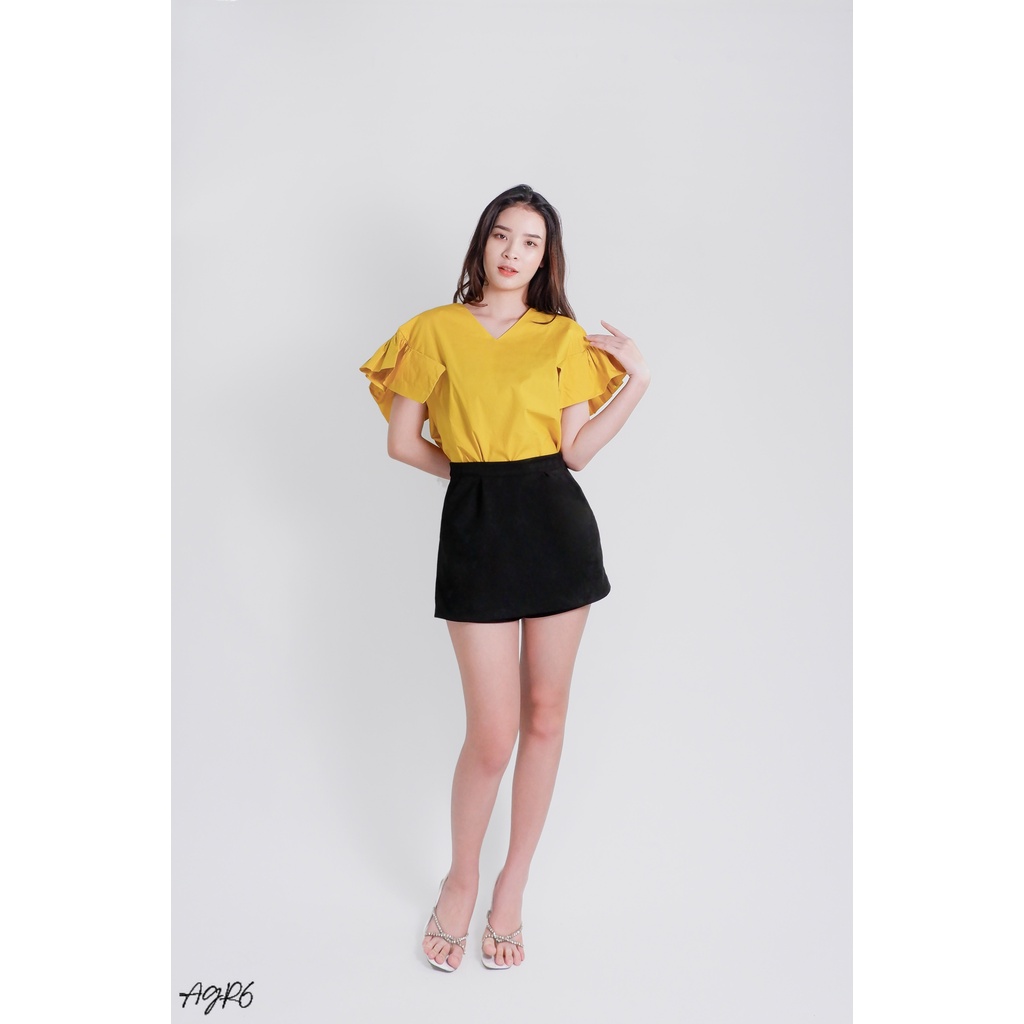 Áo thun nữ tay áo cánh tiên màu sắc bắt mắt dễ phối đồ dành cho những ai yêu thích thời trang VNXK V FASHION AGR6