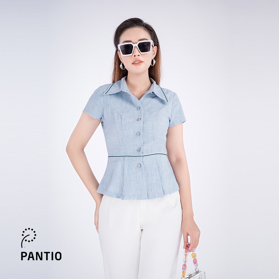 Áo sơ mi chất liệu cotton dáng ôm BAS52196- PANTIO