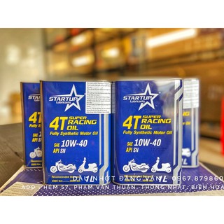 Dầu Nhớt StartUp 4T Super Racing 10W40 API SN chính hãng UAE