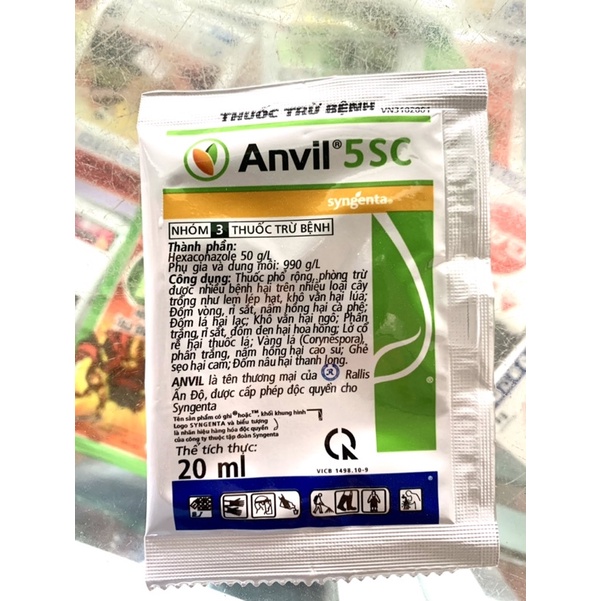 Anvil- 5SC (gói20ml) - Thuốc đặc trị phấn trắng, rỉ sắt trên hoa hồng.