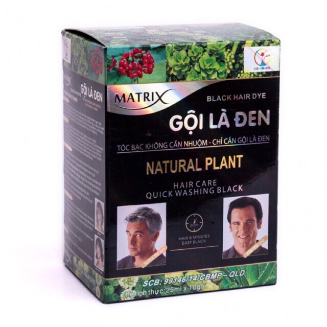 Thuốc nhuộm gội là đen MATRIX NATURAL PLANT 25ml