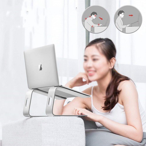 [ 𝑭𝑹𝑬𝑬𝑺𝑯𝑰𝑷 ] Giá đỡ để laptop stand notebook Macbook  hợp kim nhôm có thể tháo rời kiêm tản nhiệt CR06