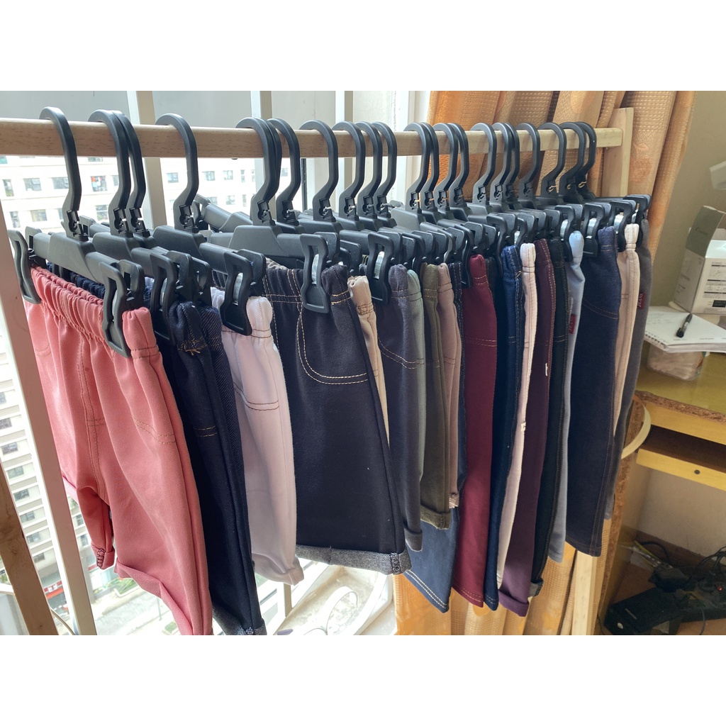 Quần đùi giả jean cho bé trai, bé gái co giãn, thoáng mát size từ 30-65kg