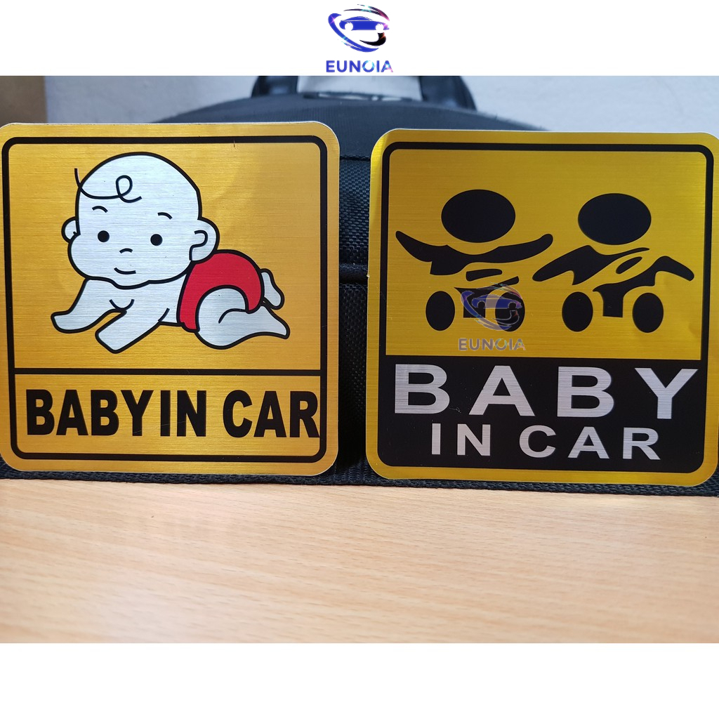 Miếng dán phản quang xe Ô tô Baby In Car