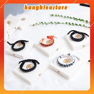 Vòng tay cặp đôi cho nam nữ, Vòng tay bện dây phản quang phong cách thời trang VT04
