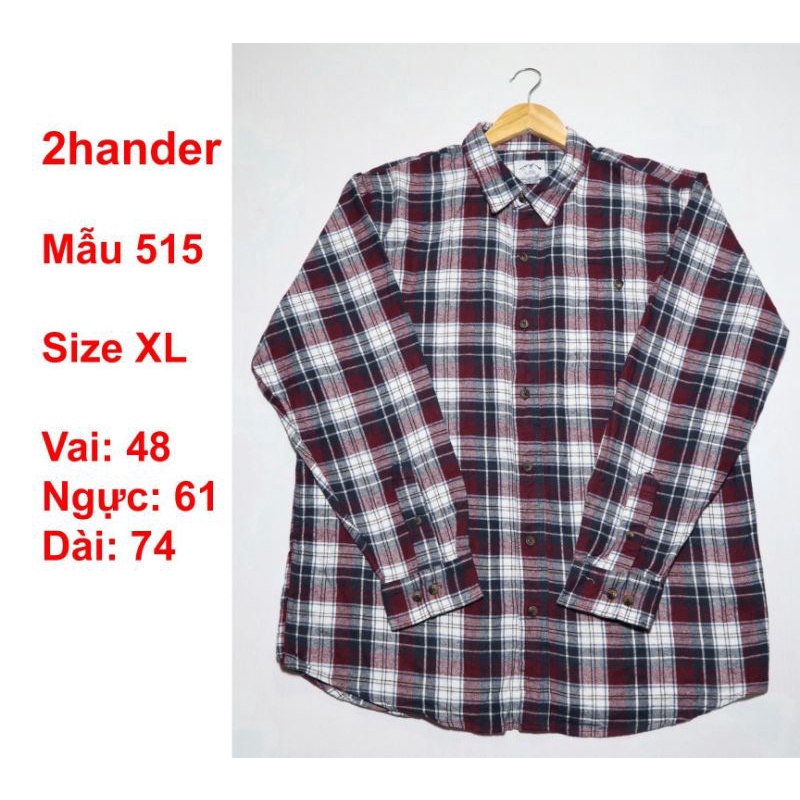 Combo 3 áo Flannel 2hand (inbox shop để chọn mẫu)