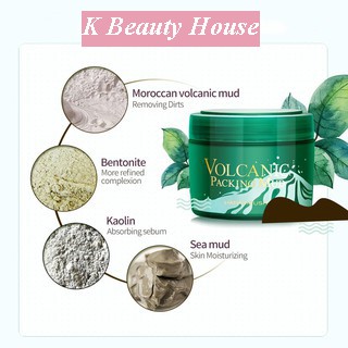 [New] Mặt nạ đất sét Hanajirushi từ Nhật Bản được làm từ tro núi lửa Ma Rốc, Dưỡng ẩm làm đẹp da, không kích ứng da