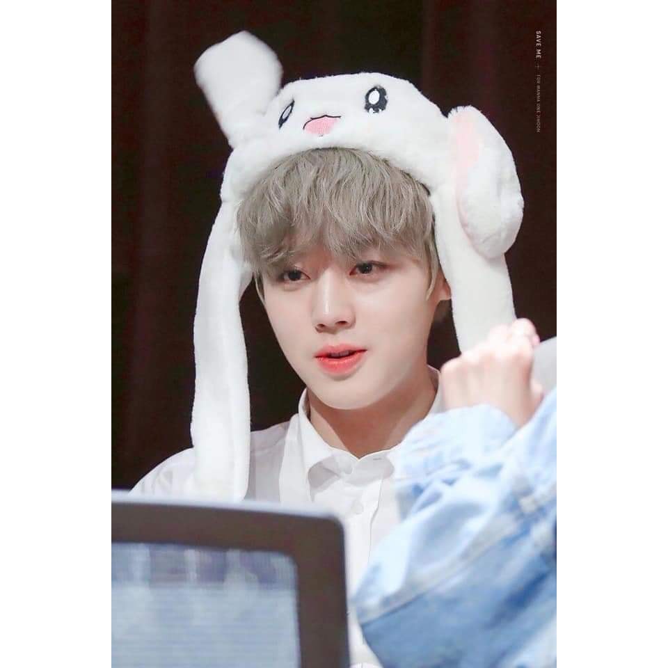 MŨ TAI THỎ GIẬT GIẬT THEO NHẠC HOTTREND IDOL KPOP SIÊU MỀM MỊN - MŨ TAI THỎ GIẬT SIÊU KUTE