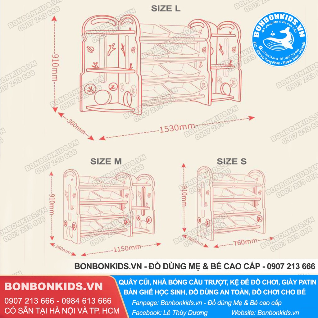 Kệ đồ chơi Newber, Kệ đựng đồ chơi cho bé Size L ( kèm tủ giá sách và kê trang trí ở góc )