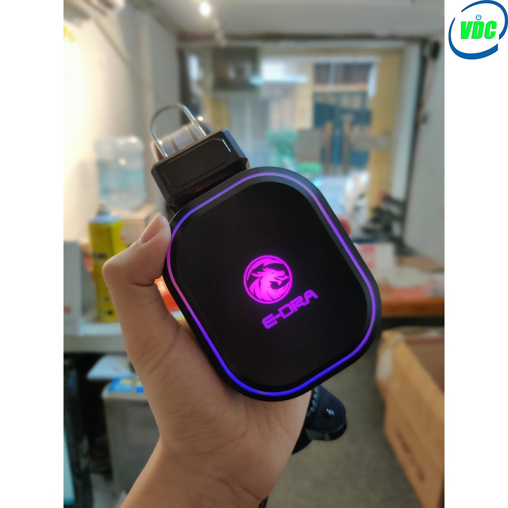 Tai nghe chuyên game E-DRA EH401 - Giá siêu rẻ, siêu chất lượng - Đèn led RGB - Cổng 3.5 - Dùng được cho điện thoại
