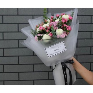 Giấy gói hoa bóng mờ trơn