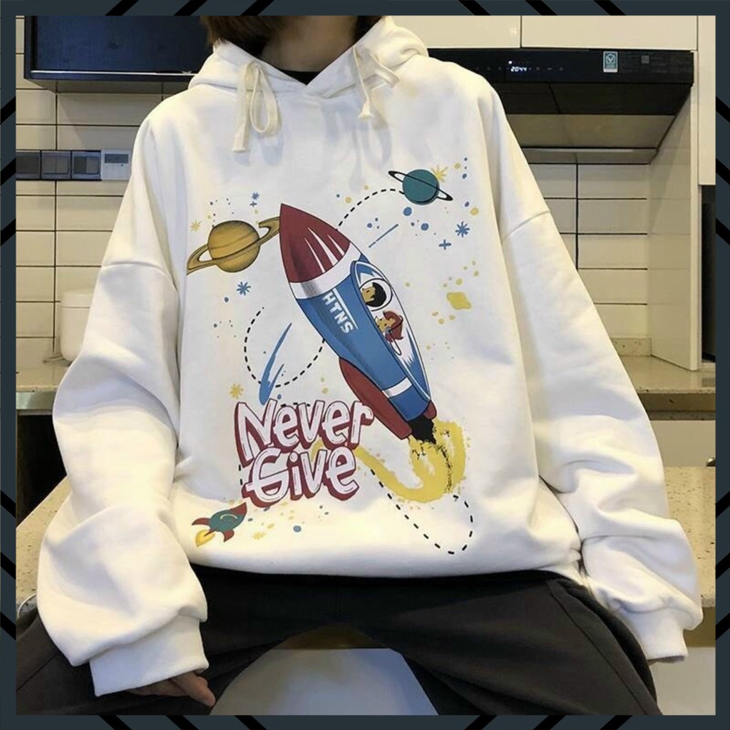 ÁO HOODIE NAM, NỬ MỚI HÌNH PHI HÀNG GIA CHẤT LIỆU VẢI TỐT FROM RỘNG 1 SIZE DƯỚI 65KG MẶC VỪA | BigBuy360 - bigbuy360.vn