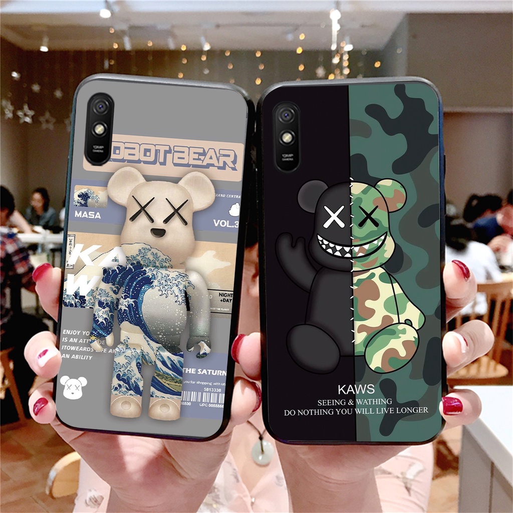 [HÀNG MỚI VỀ]ỐP LƯNG XIAOMI REDMI 7A/XIAOMI REDMI 8A/XIAOMI REDMI 9A IN HÌNH BEARBRICK CỰC ĐẸP-GIÁ RẺ