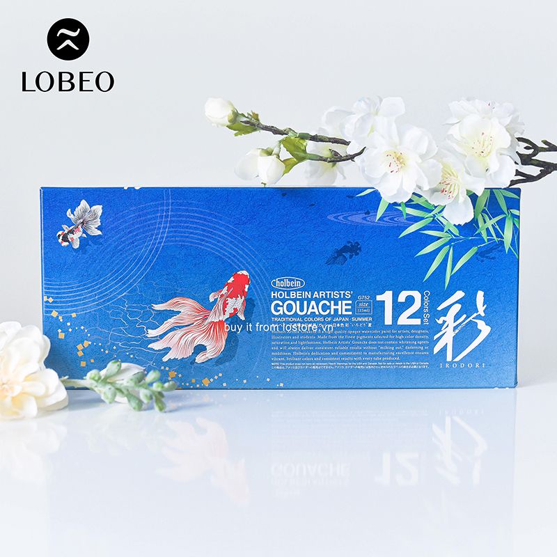 [Lỗ Store] Màu gouache Holbein Limited 4 mùa 15ml set 12 màu - Mùa Hạ