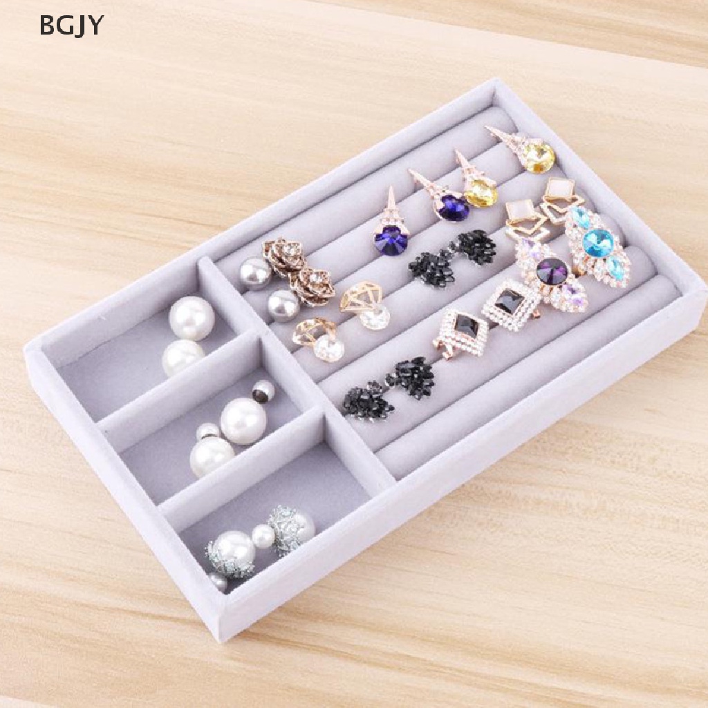 BGJY Velvet Jewelry Display Holder Neckalce Bracelet Earring Storage Organizer NEW