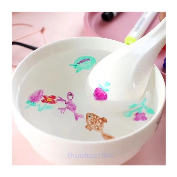 Set 12 bút vẽ nước ma thuật, vẽ hình nổi trên mặt nước, dùng được trên bảng trắng, đồ chơi giáo dục sớm cho trẻ em