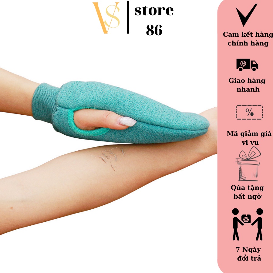 Bộ dây bàn chải dài chà lưng và bông tắm xơ mướp cùng găng tay tắm 3 trong 1-Dụng cụ tắm kì cọ tẩy tế bào chết VS STORE