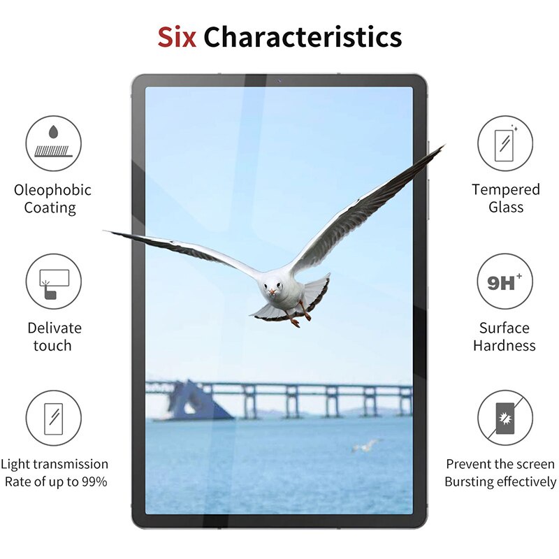 Kính cường lực Dllencase bảo vệ màn hình cho samsung galaxy tab s7 s6 s5e s4 tab a 10.1 10.4 10.5 11 a140 2019