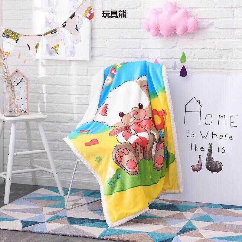 Chăn lông cừu cho bé/Chăn lông cừu trẻ em mềm mịn, chăn cho bé size 95x135cm
