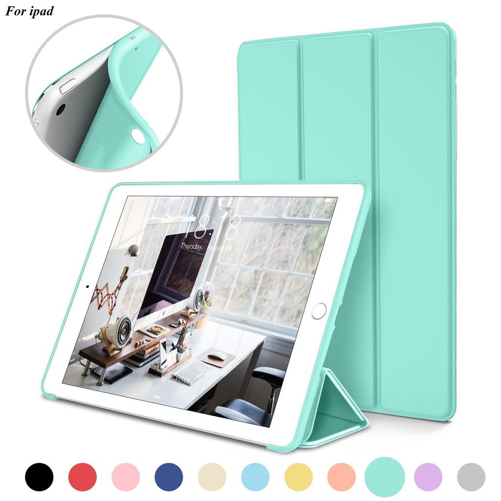 [HOT] Bao da cao cấp dành cho Ipad Air/ Ipad Air 2 - tự động tắt mở - ốp dẻo silicone mềm mại | WebRaoVat - webraovat.net.vn