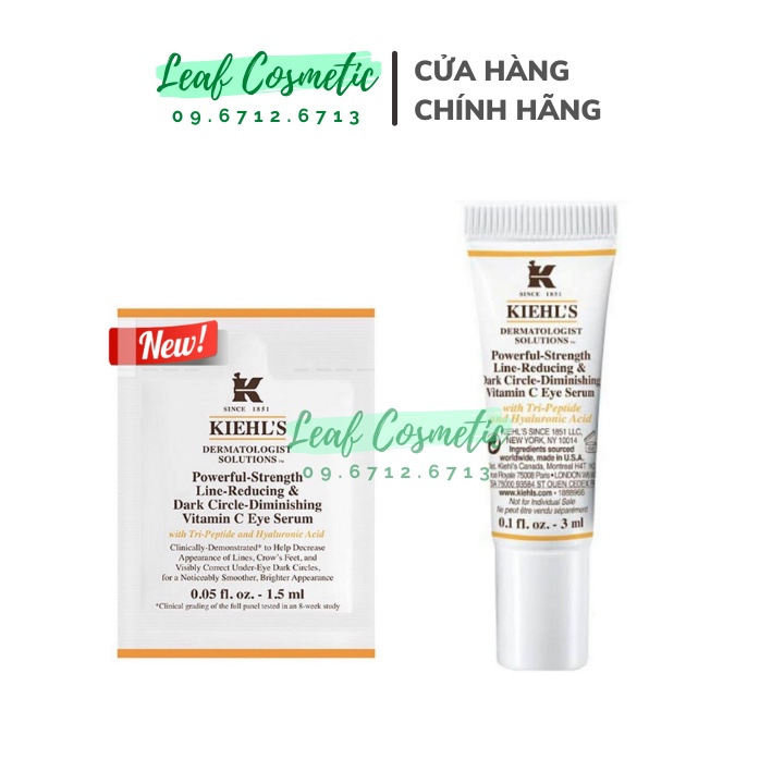Kem Mắt Làm Sáng & hỗ trợ giảm Nhăn Powerful Strength Reducing Eye Brightening Kiehl's