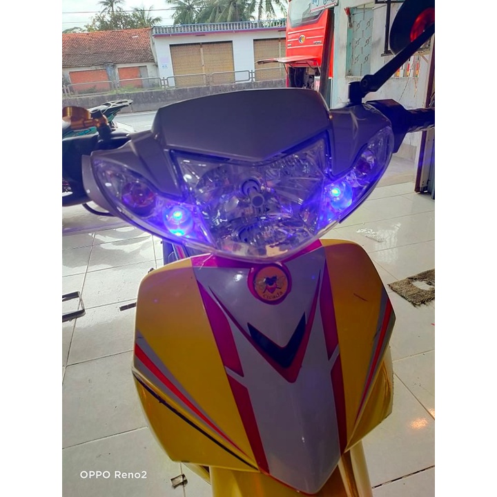 Đầu sirius ( si hello ) pha đèn + ốp đủ màu , full demi , full zắc cắm cho sirius 50 _ 110, tặng kèm bợ cổ