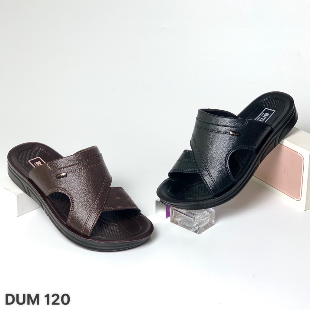 Dép lê nam BITAS ❤️FREESHIP❤️ Dép hai quai ngang da PU đế đúc siêu nhẹ siêu bền DUM120