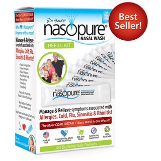 Bộ 20 gói Muối rửa mũi xoang Nasopure Mỹ nhập khẩu
