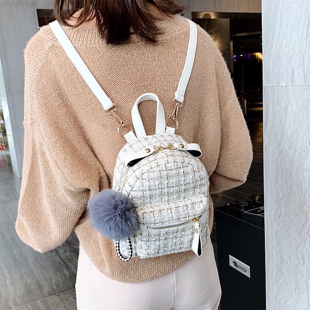 Balo mini nữ nhỏ vải dạ đẹp đi chơi thời trang phong cách hàn quốc dáng đẹp